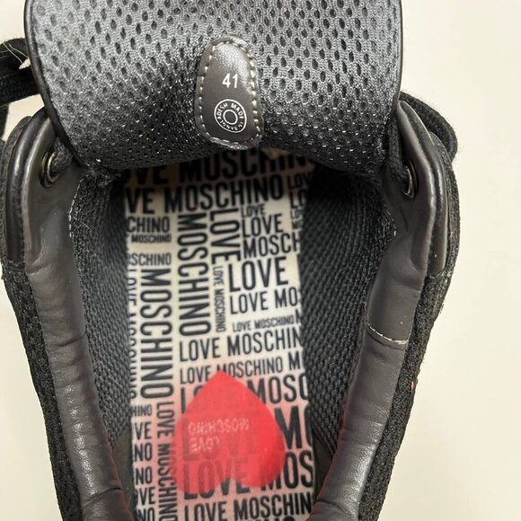 Love Moschino Logo-Tape Lace-up Sneakers – Women’s EU 41 - Picture 7 of 8